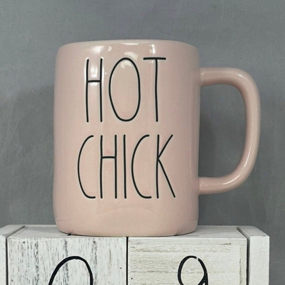 Rae Dunn Easter pink hot chick mug